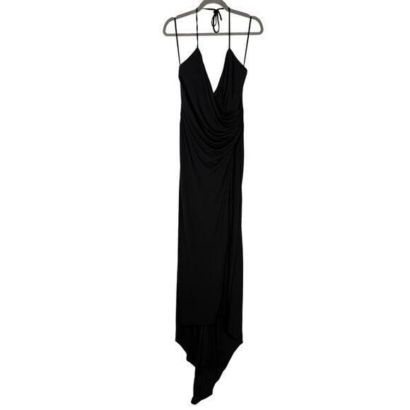 Katie May Jupiter Gown Halter Neck Ruched Formal Party Mob Wife Classy Black M - Picture 4 of 9
